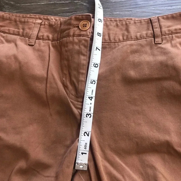 Talbots Petite Signature Brown Mid Rise Capris Size 8P Womens - Picture 6 of 10